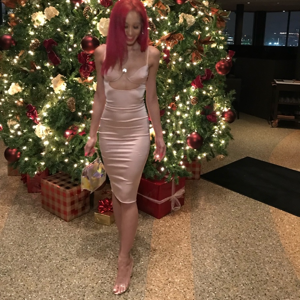Ohpolly Cut out Satin dress